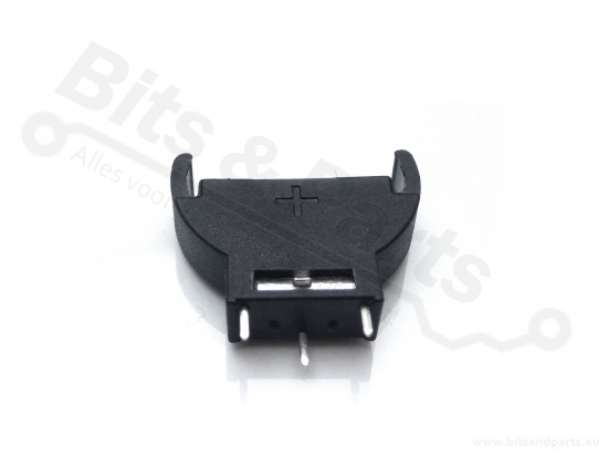 Battery holder for button cells CR2032/LIR2032 upright